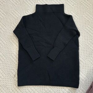 Free People ottoman Tunic Black Turtleneck Sweater